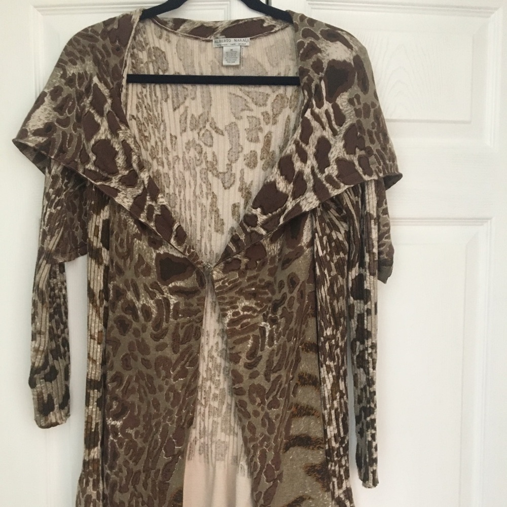 Alberto Makali tunic cardigan sweater
